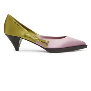Prada Pink and Olive Green Heels